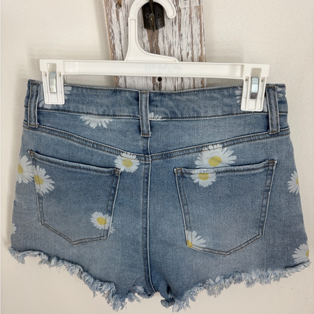 Daisy flowers Cotton Jean shorts